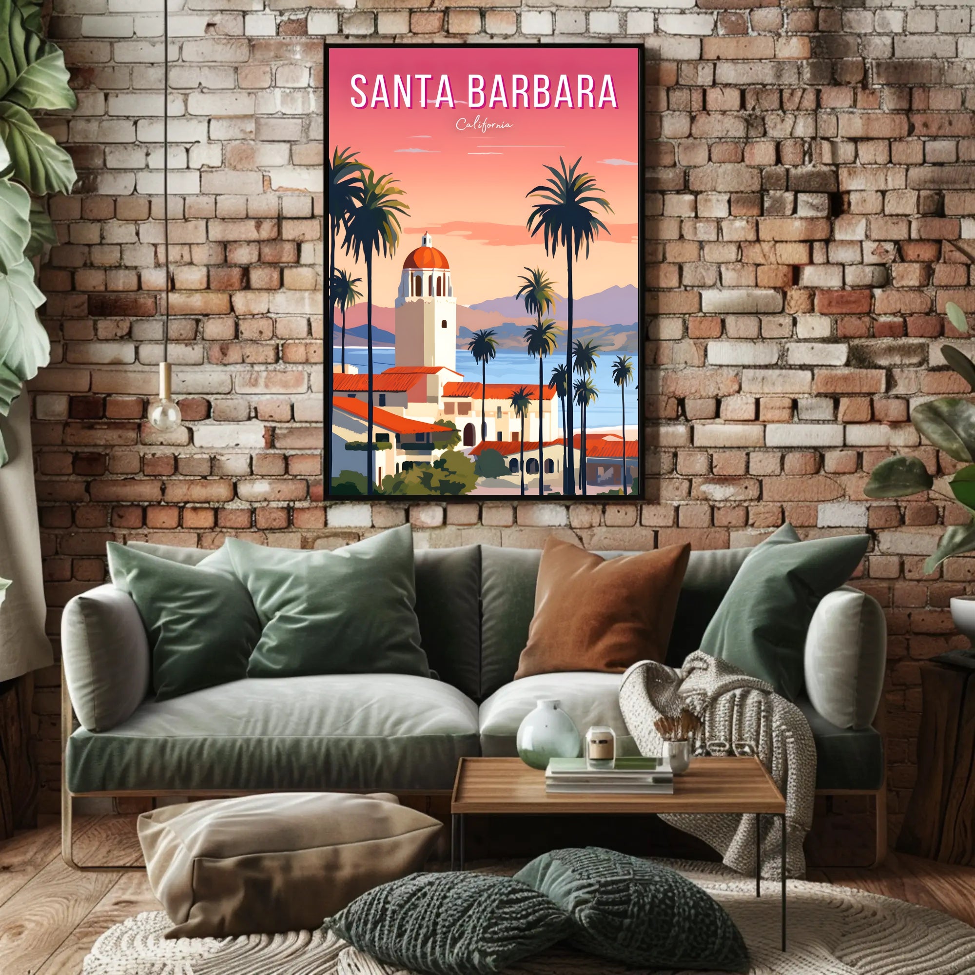 Santa Barbara Serene Escape Travel Poster