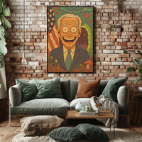 Cosmic Portrait Of A President Biden Poster