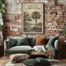 South Carolina Landscape Poster