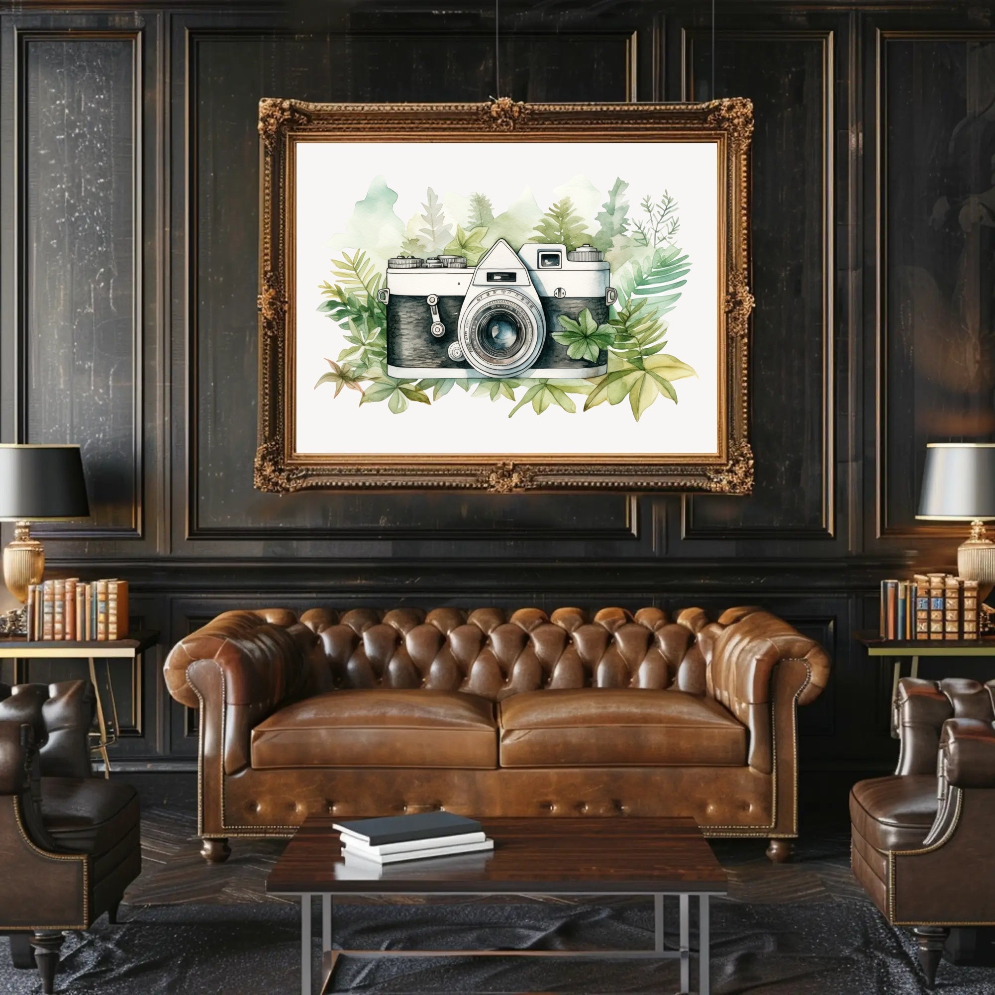 Vintage Camera in Nature Poster