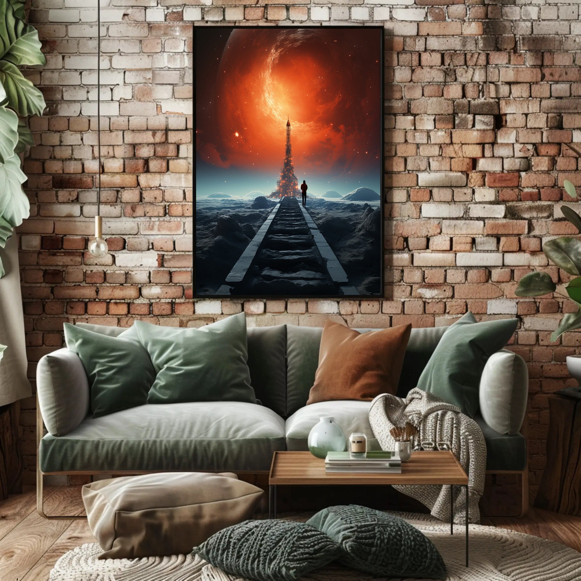 Journey To The Cosmic Tower Poster PosterGoat