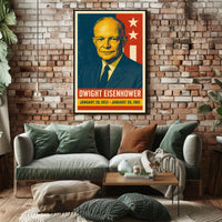 Eisenhower Presidency Retro Pop Art Poster