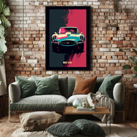Retro Car Art Poster PosterGoat