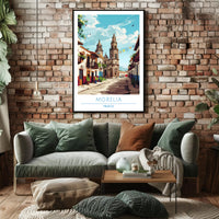 Charming Streets of Morelia Poster