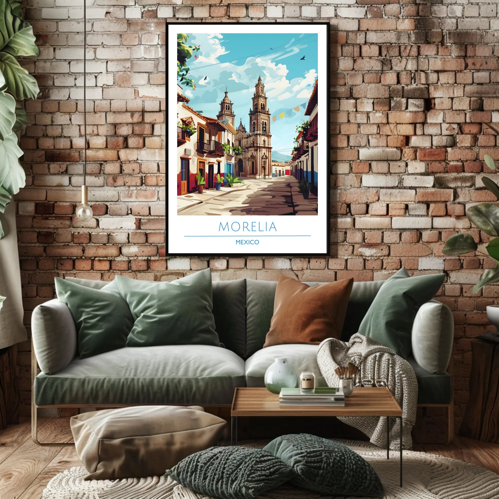 Charming Streets of Morelia Poster
