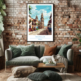 Charming Streets of Morelia Poster