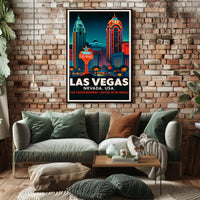 Las Vegas The Entertainment Capital Poster PosterGoat