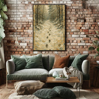 Winter Forest Path Poster