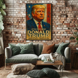 Donald Trump Resolute in the Storm Poster