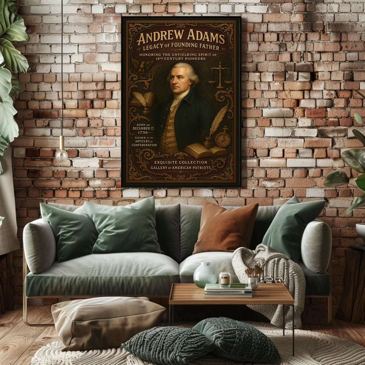 Andrew Adams Legacy of Founding Father Poster