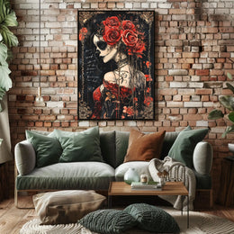 Día de los Muertos Woman Cultural Heritage Poster