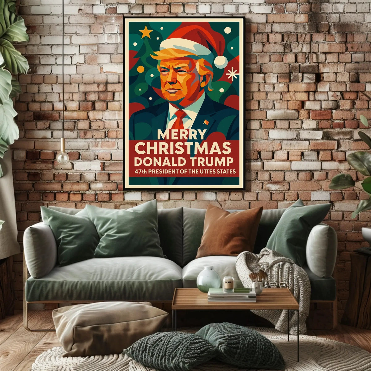Santa's Festive Delight: Christmas Pop Culture Poster