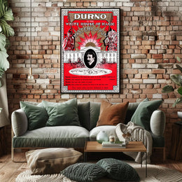 Durno the Magician Vintage Magic Show Cultural Poster