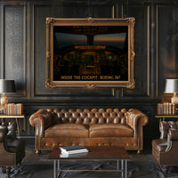 Inside The Cockpit Boeing 747 Poster