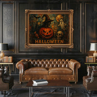 Halloween Night Gothic Spooky Digital Painting Poster