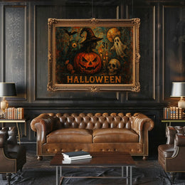 Halloween Night Gothic Spooky Digital Painting Poster