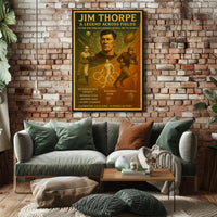 Jim Thorpe A Legend Across Fields Poster PosterGoat