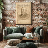 Benjamin Harrison 23rd President Poster