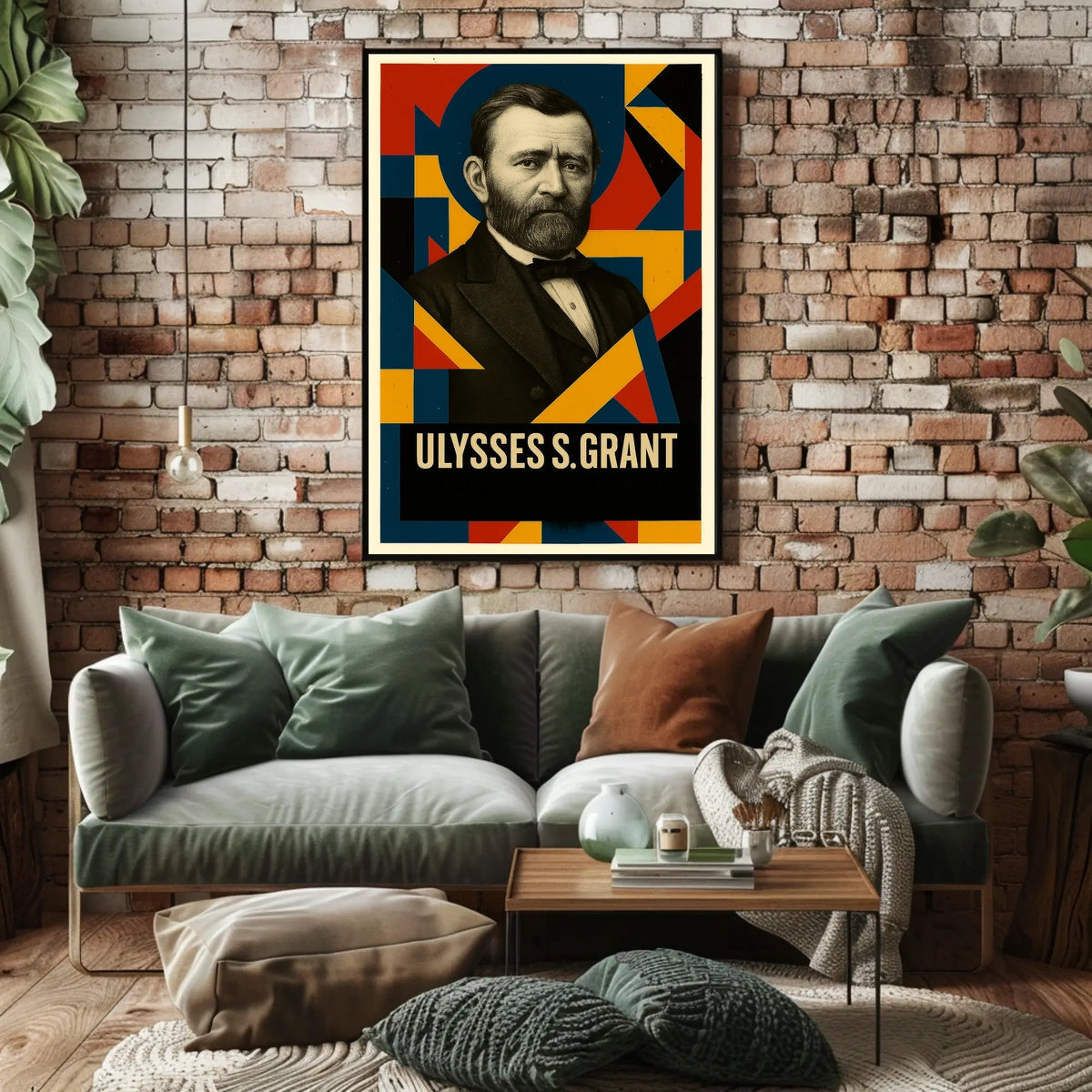 Ulysses S. Grant 18th President of the United States Abstract Pop Poster