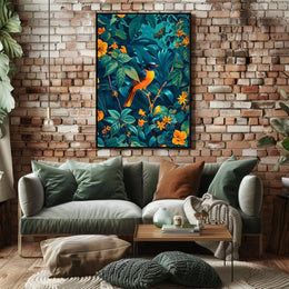 Vibrant Jungle Symphony Wall Art Print