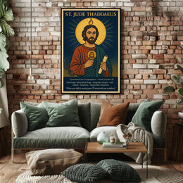 St. Jude Thaddaeus Icon - Motivational or Quote Poster