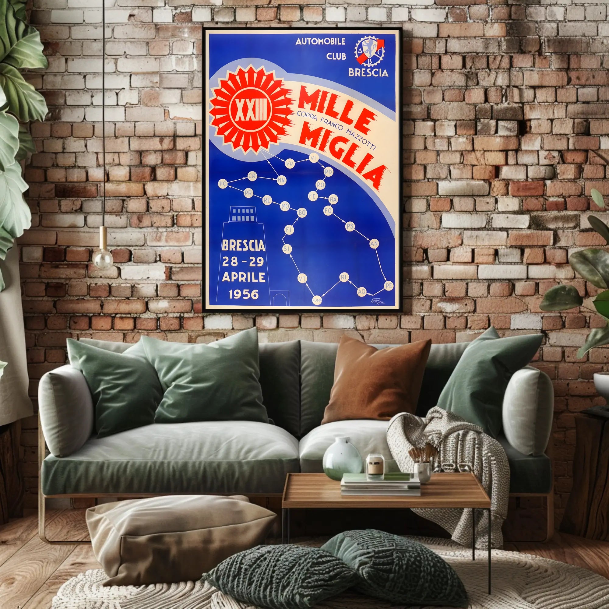 Mille Miglia XXIII Poster