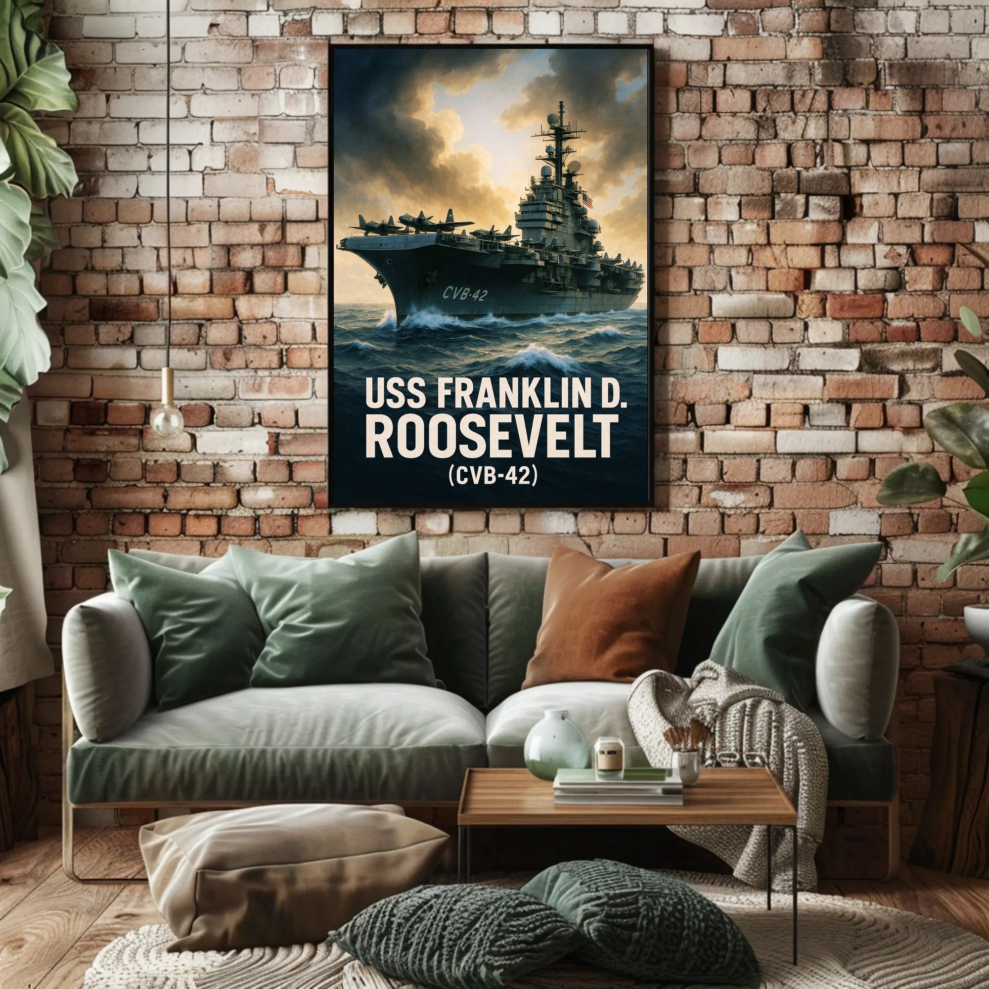 USS Franklin D. Roosevelt (CVB-42) Poster PosterGoat