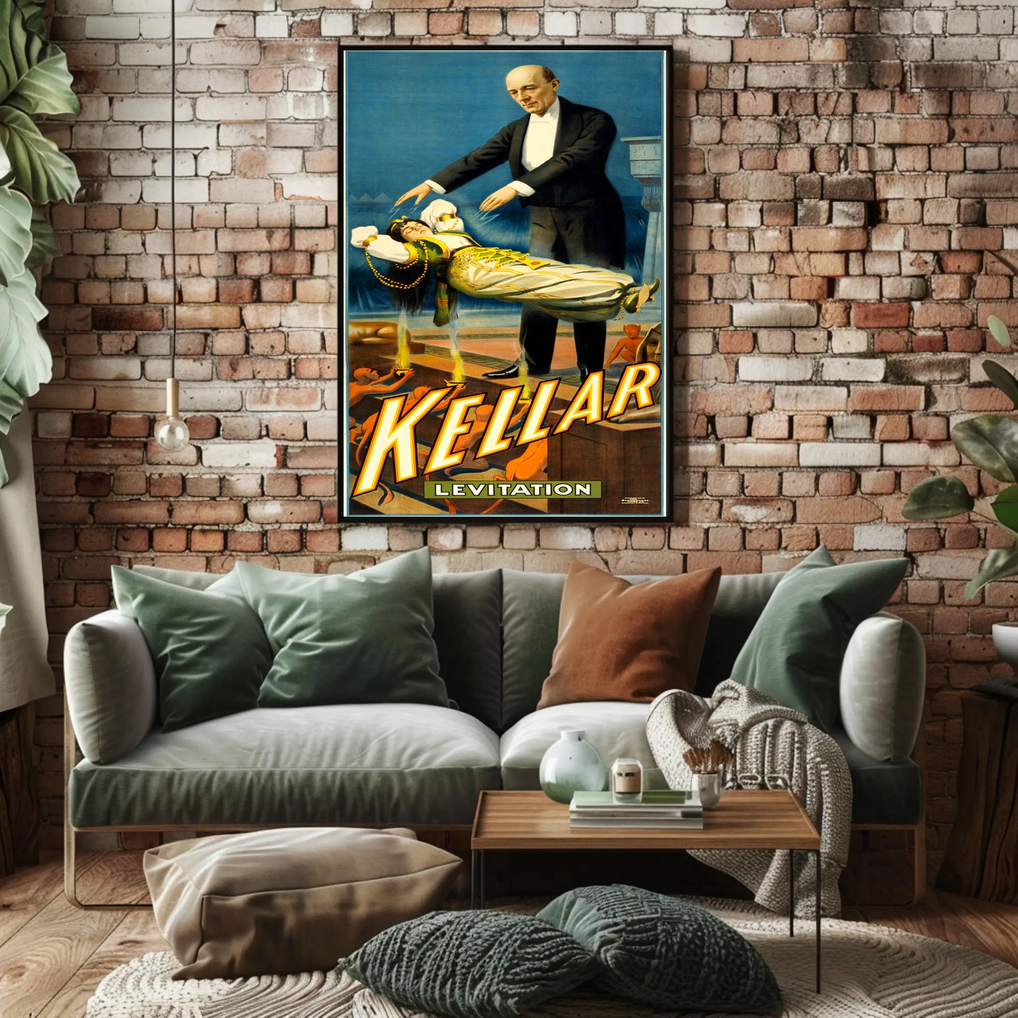 Kellar Magic Show Vintage Advertisement Poster