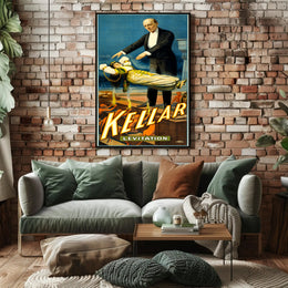 Kellar Magic Show Vintage Advertisement Poster