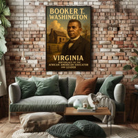 Booker T Washington Educator Heritage Collector Poster