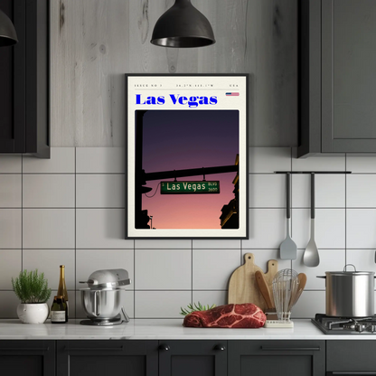 Vintage Poster Las Vegas Blvd Sign