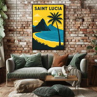 Saint Lucia Paradise Poster