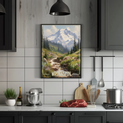 Washington United States Vintage Poster
