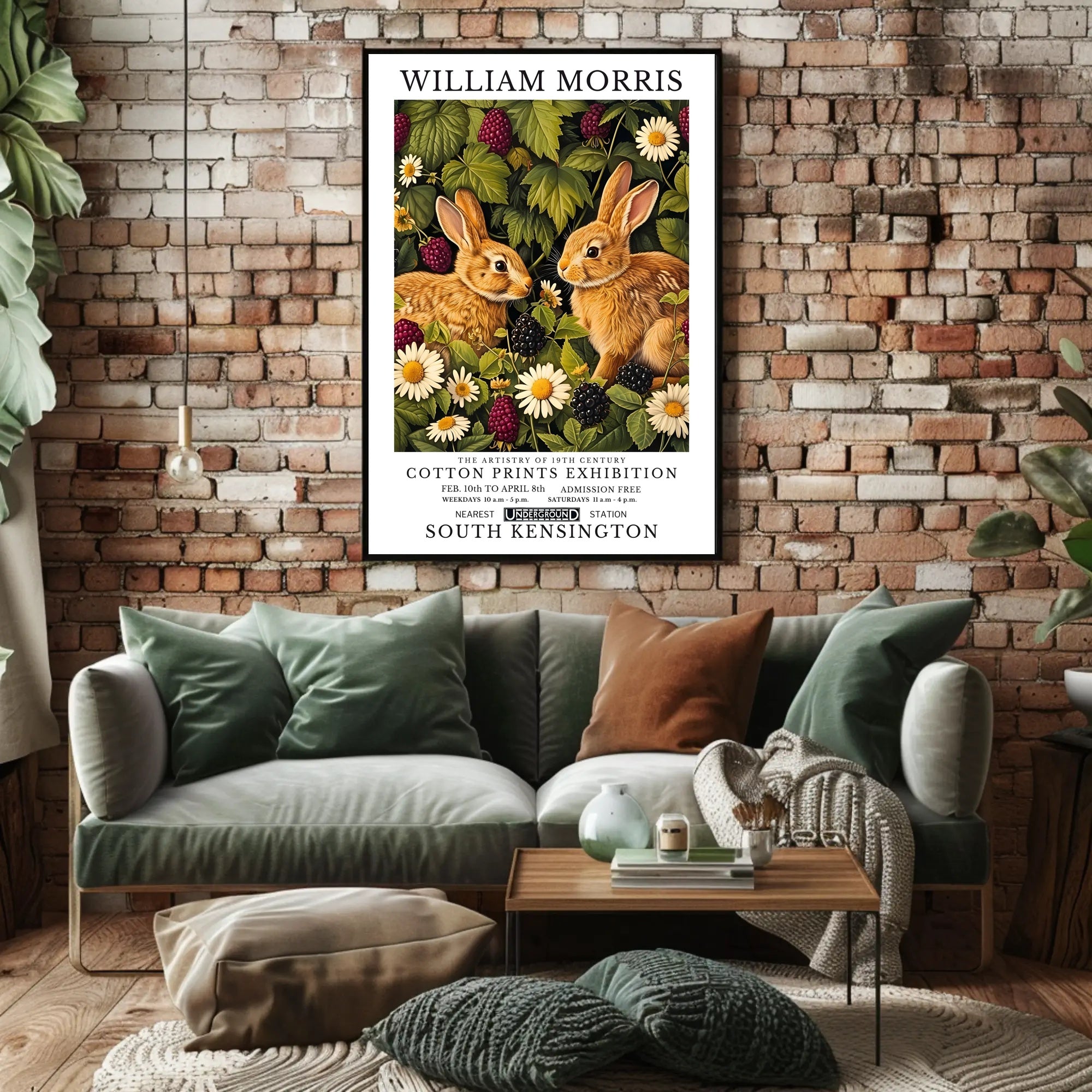 William Morris Nature-Illustrated Vintage Artistic Poster