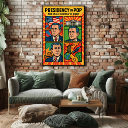 George W. Bush Pop Art Historical Presidential Poster