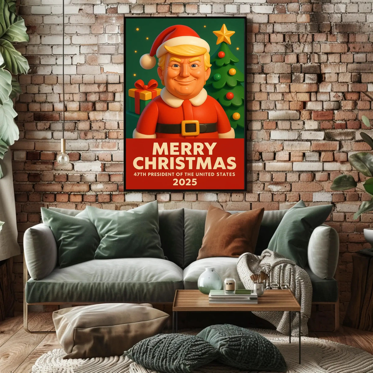 Santa Claus 2025 Presidential Christmas Political Poster
