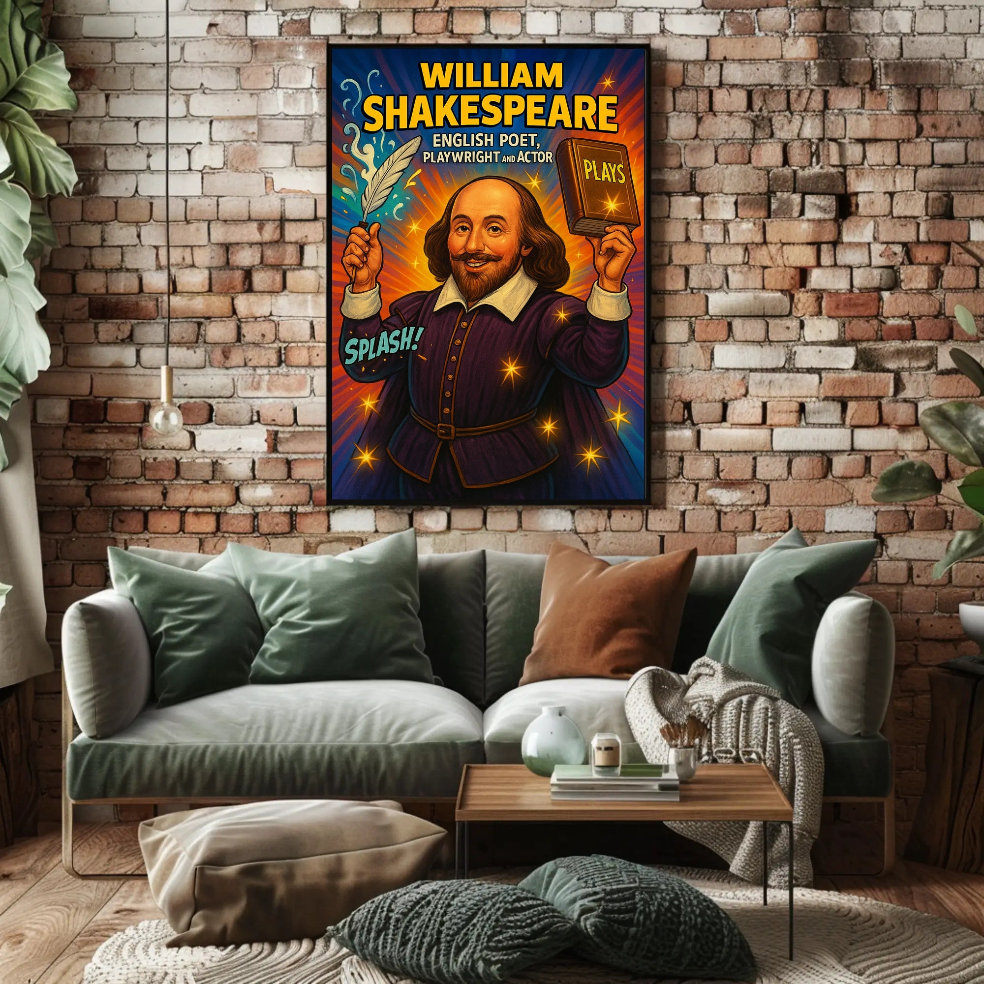 William Shakespeare – English Poet, Playwright, and Actor Poster PosterGoat