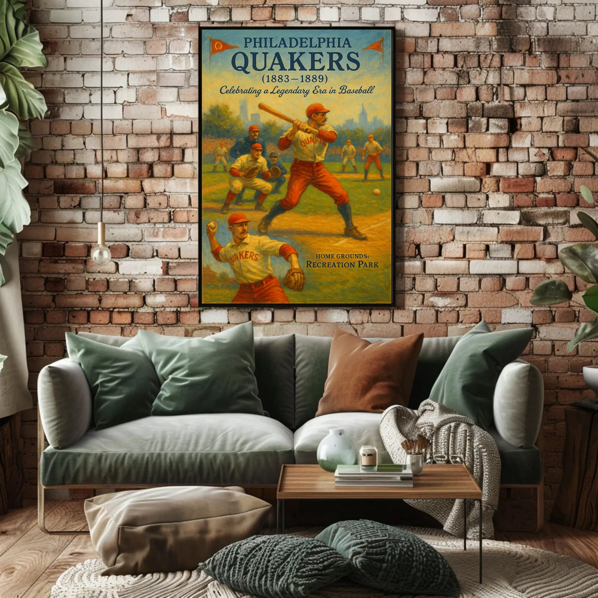 Philadelphia Quakers Celebrating A Poster
