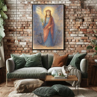 St. Philomena Watercolor Sacred Art Print Poster