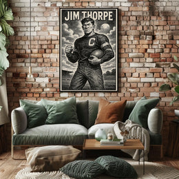Jim Thorpe Legendary Athlete Poster