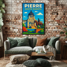 Pierre, South Dakota Poster