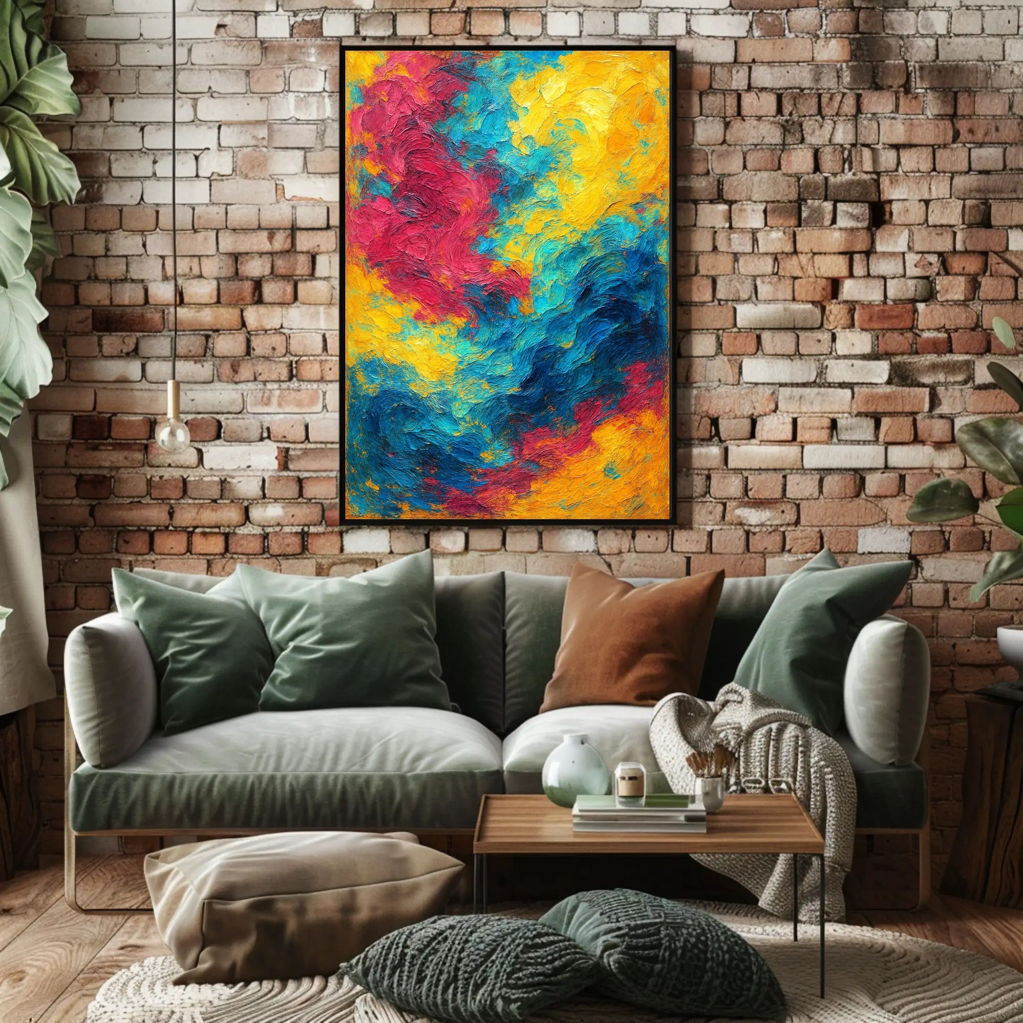 Vivid Abstract Expression Poster PosterGoat