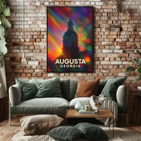 Augusta Georgia Scenic Minimalist Wanderlust Poster