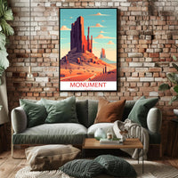 Monument Valley Sunrise Adventure Travel Poster
