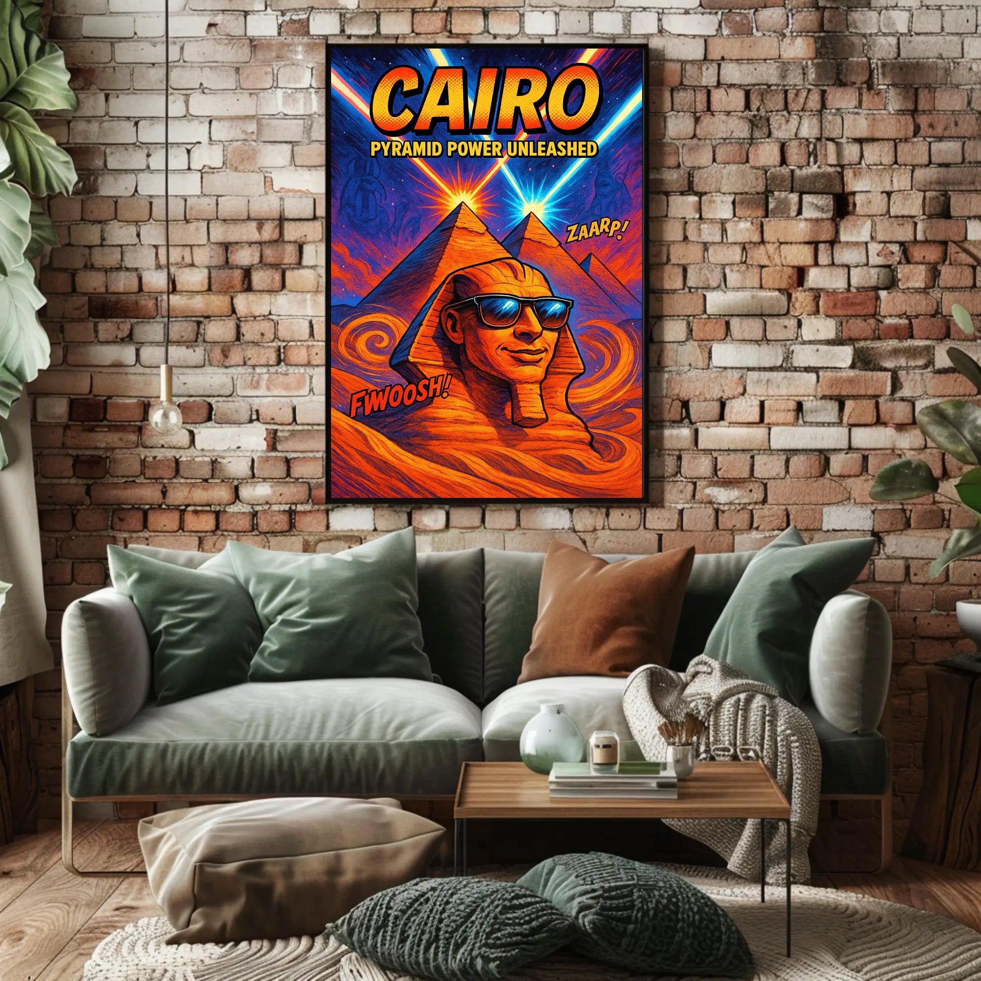 Cairo Pyramid Power Unleashed Poster PosterGoat