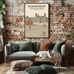 Rijksmuseum and I Amsterdam Poster