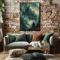 Dark Gothic Castle Adventure Fantasy or Mythology Poster PosterGoat