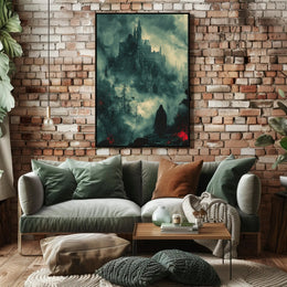 Dark Gothic Castle Adventure Fantasy or Mythology Poster PosterGoat
