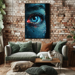 Vision Future Cyberpunk Digital Painting Enthusiast Poster