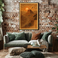 Serene Sunset Canyon Adventure Travel Poster